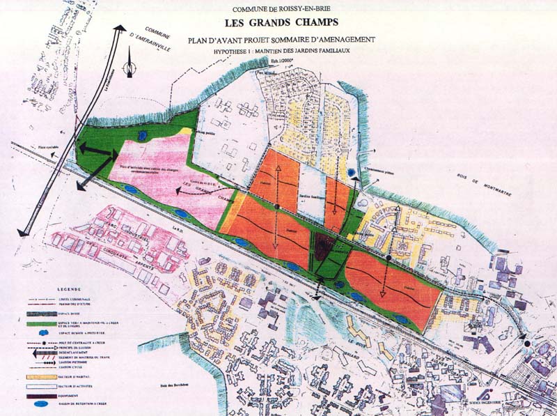Plan des Grands-Champs et environs