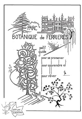 Couverture de la borchure sur le parc botanique de Ferrières-en-Brie