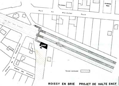 Projet de halte aux  Friches de Roissy-en-Brie