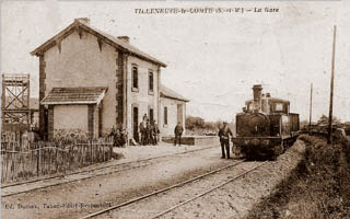 La gare de Villenuve-le-Comte
